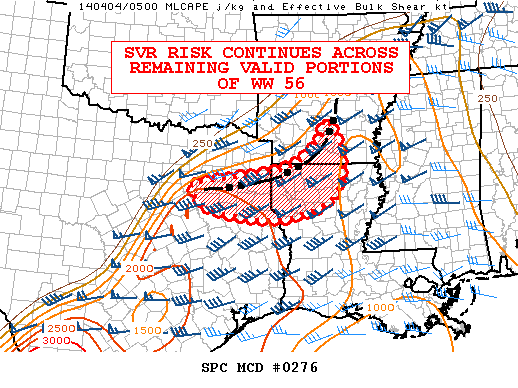 Mesoscale Discussion 276