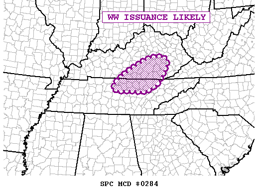 Mesoscale Discussion 284