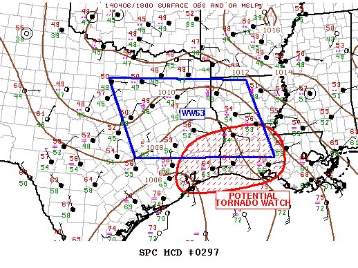 Mesoscale Discussion 297