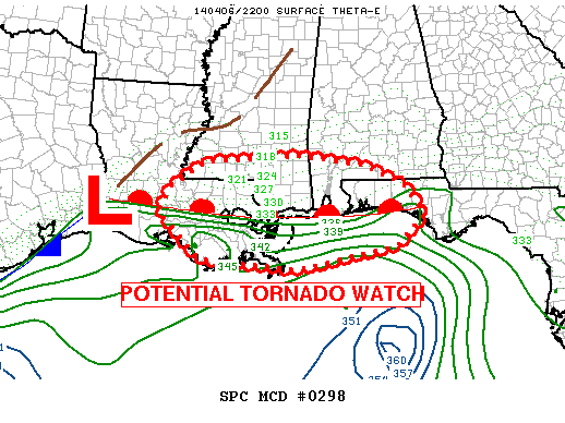 Mesoscale Discussion 298
