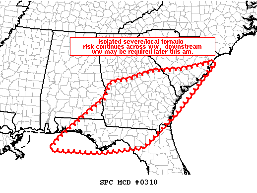Mesoscale Discussion 310