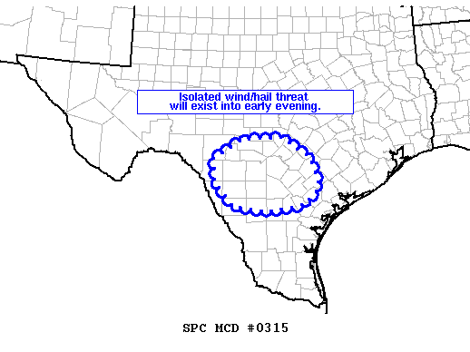 Mesoscale Discussion 315