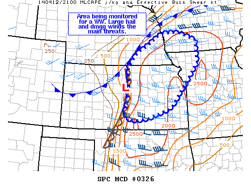 Mesoscale Discussion 326