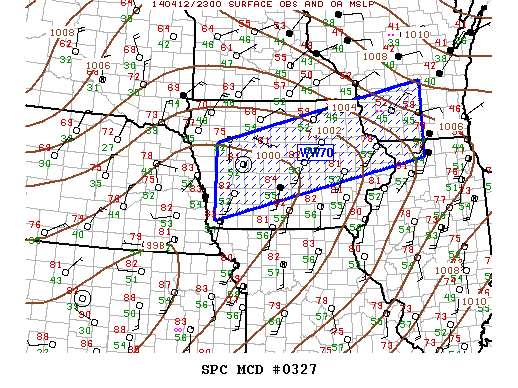 Mesoscale Discussion 327