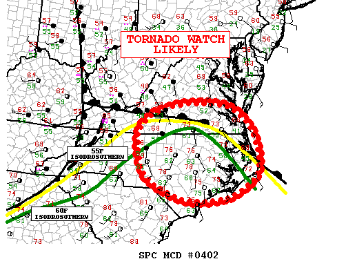 Mesoscale Discussion 402