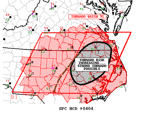 Mesoscale Discussion 404