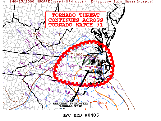 Mesoscale Discussion 405