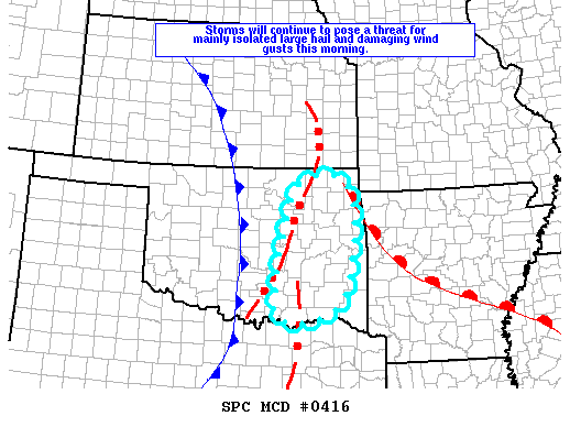 Mesoscale Discussion 416