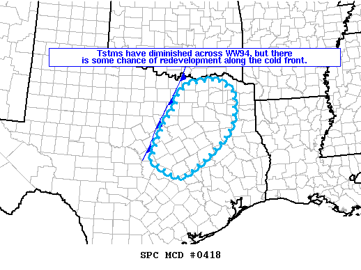 Mesoscale Discussion 418