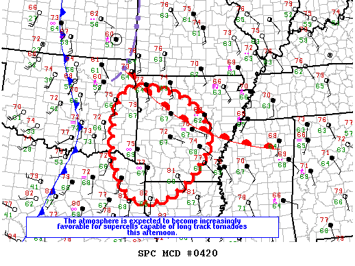 Mesoscale Discussion 420