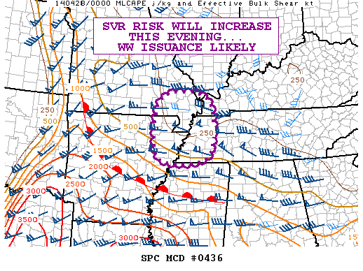 Mesoscale Discussion 436