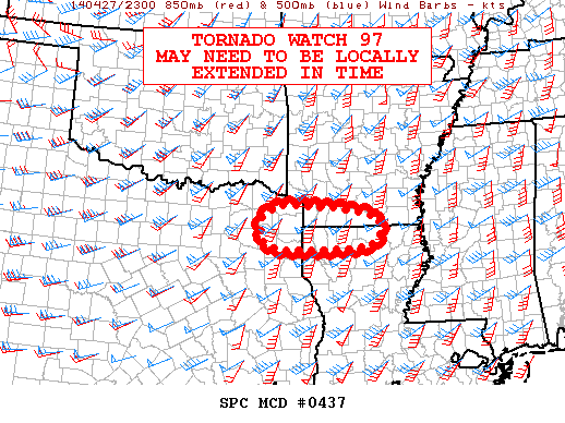 Mesoscale Discussion 437