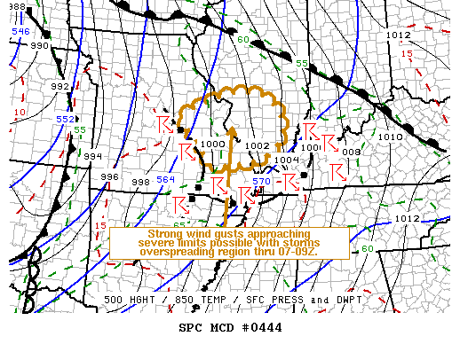 Mesoscale Discussion 444