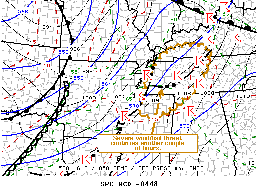 Mesoscale Discussion 448