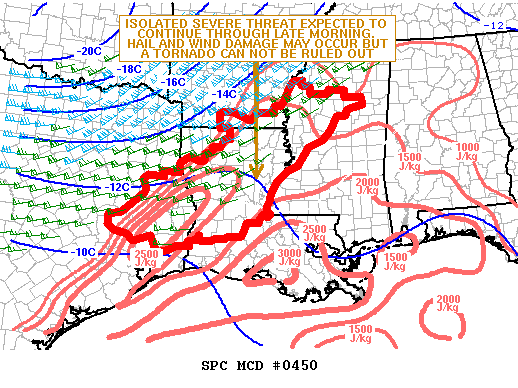 Mesoscale Discussion 450