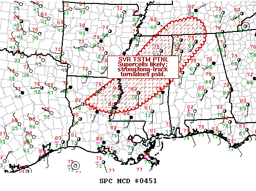 Mesoscale Discussion 451