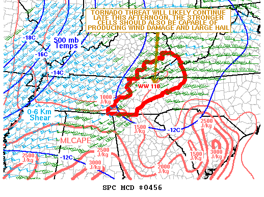 Mesoscale Discussion 456