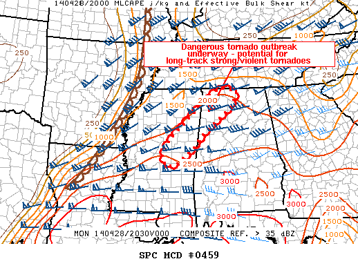 Mesoscale Discussion 459