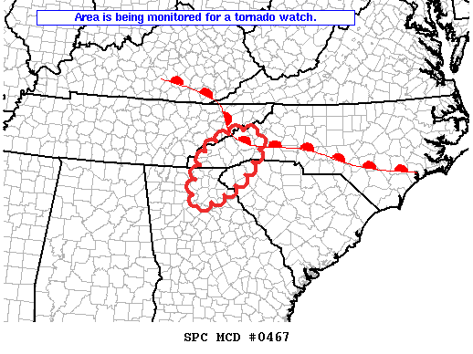 Mesoscale Discussion 467