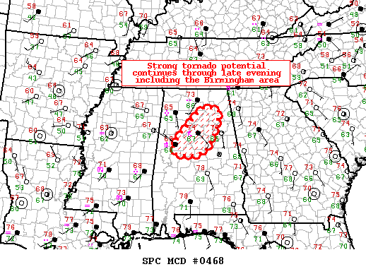 Mesoscale Discussion 468