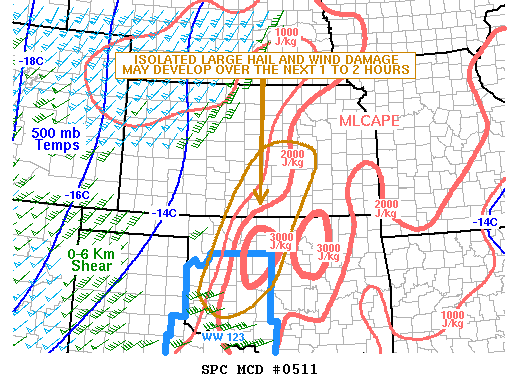 Mesoscale Discussion 511