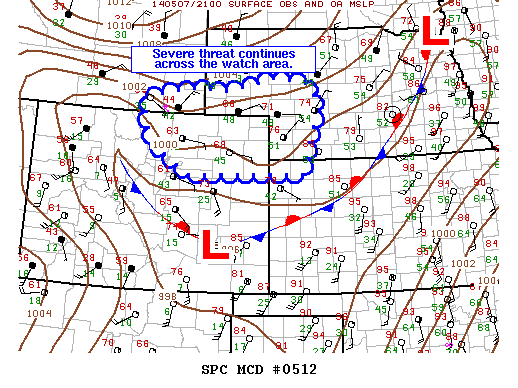 Mesoscale Discussion 512