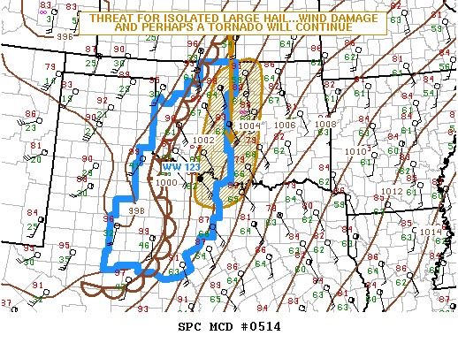 Mesoscale Discussion 514