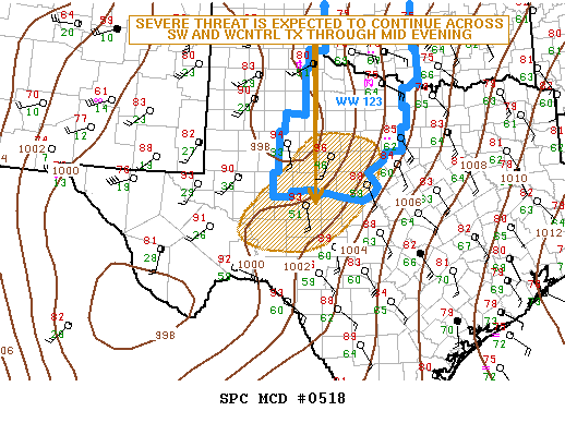 Mesoscale Discussion 518