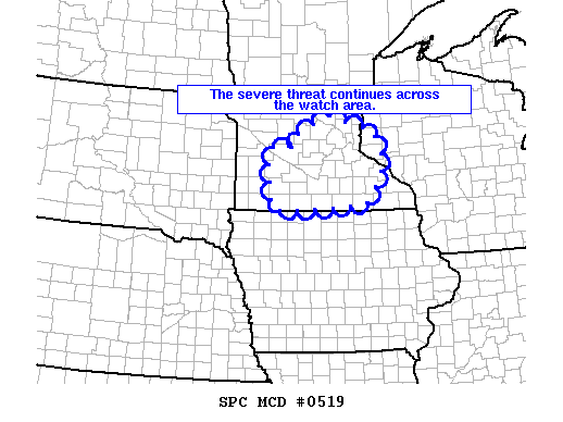 Mesoscale Discussion 519