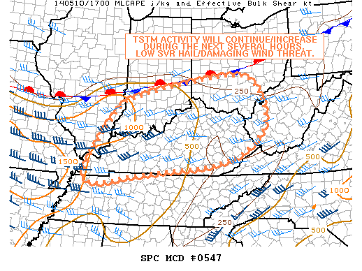 Mesoscale Discussion 547