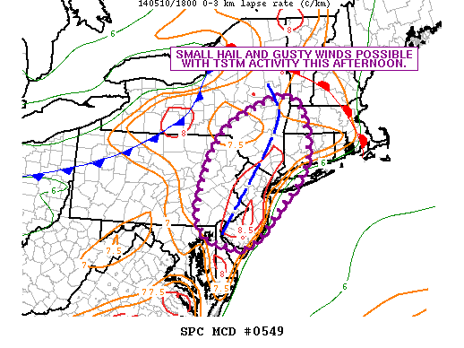 Mesoscale Discussion 549