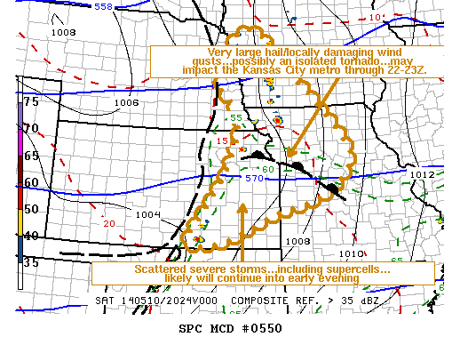 Mesoscale Discussion 550