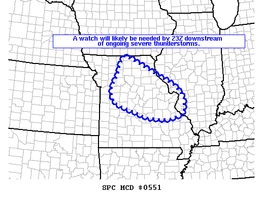 Mesoscale Discussion 551