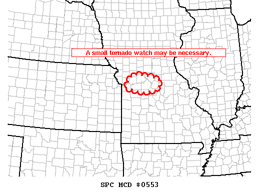 Mesoscale Discussion 553