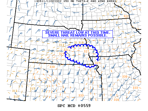 Mesoscale Discussion 559
