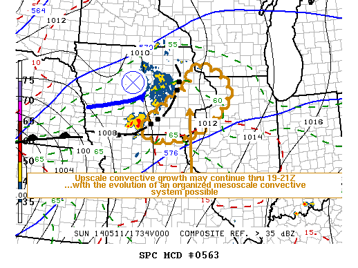 Mesoscale Discussion 563