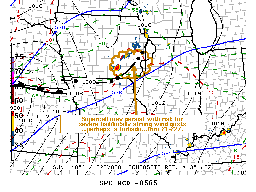 Mesoscale Discussion 565
