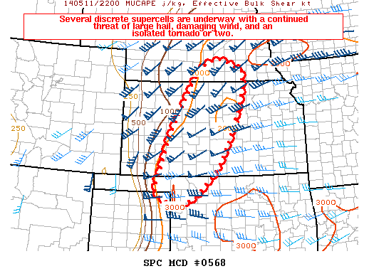 Mesoscale Discussion 568