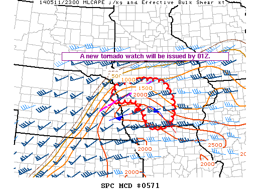Mesoscale Discussion 571