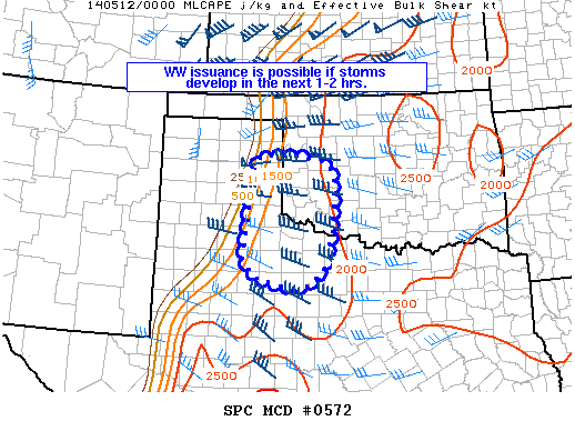 Mesoscale Discussion 572