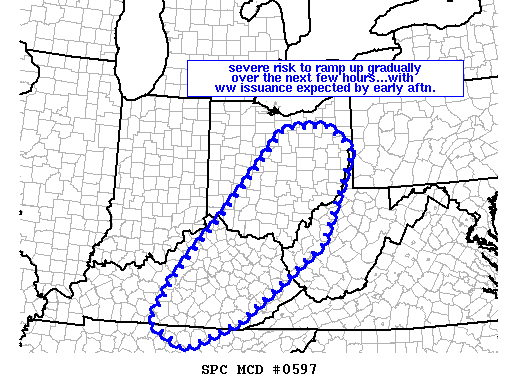 Mesoscale Discussion 597