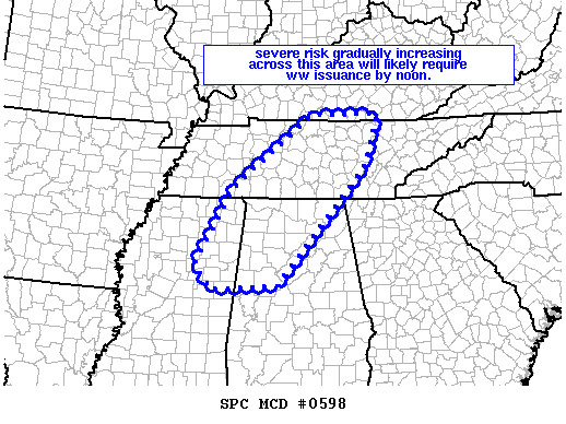 Mesoscale Discussion 598