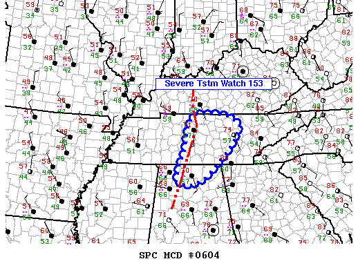 Mesoscale Discussion 604