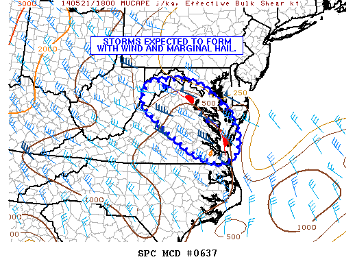 Mesoscale Discussion 637