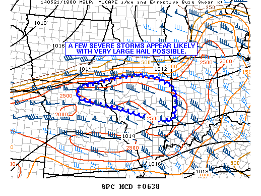 Mesoscale Discussion 638