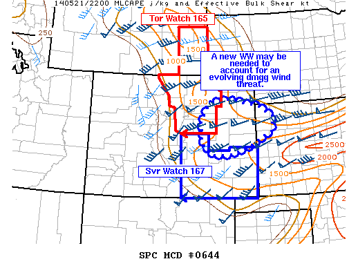 Mesoscale Discussion 644