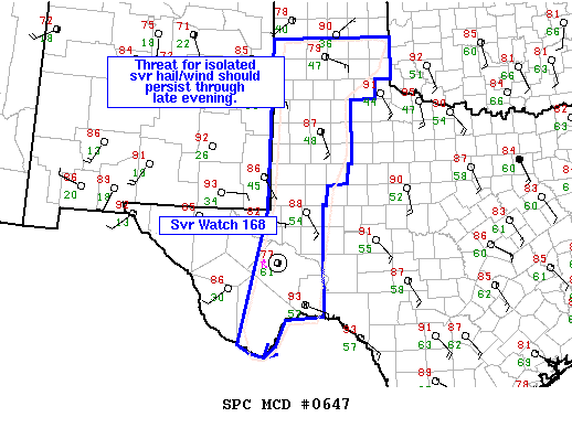 Mesoscale Discussion 647