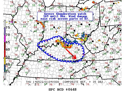Mesoscale Discussion 648