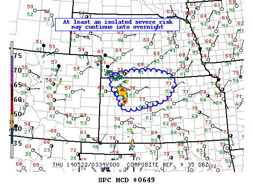 Mesoscale Discussion 649