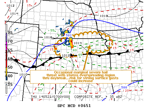 Mesoscale Discussion 651